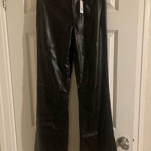 GAP Black Leather-Style pants Sz 28/6L